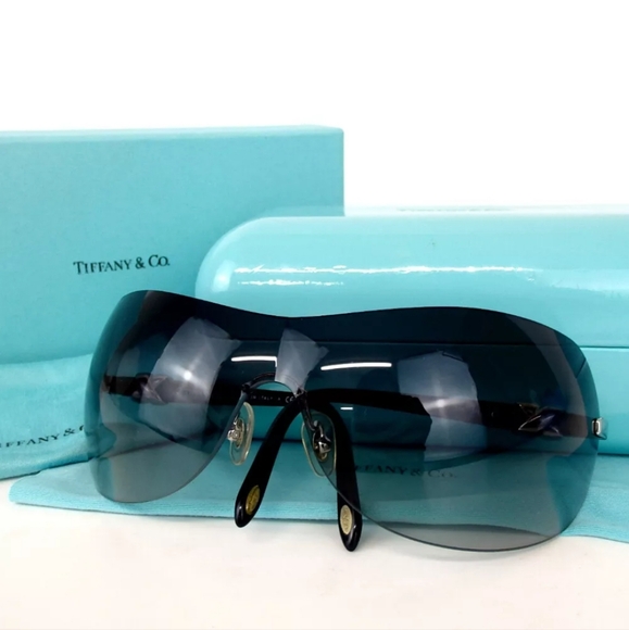 Tiffany & Co. Black Sunglasses with Gradient Lenses - Picture 2 of 6